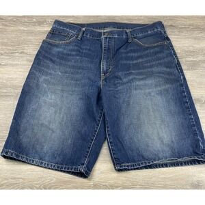 Levi's Mens 569 Size 36 Relax Fit Denim Blue Jean Shorts 100% Cotton Med/Dk Wash
